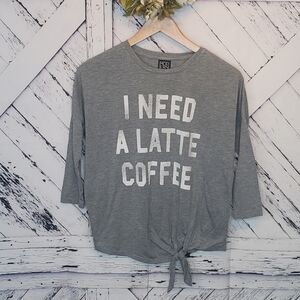 Modern Lux I Need A Latte Coffee T-Shirt